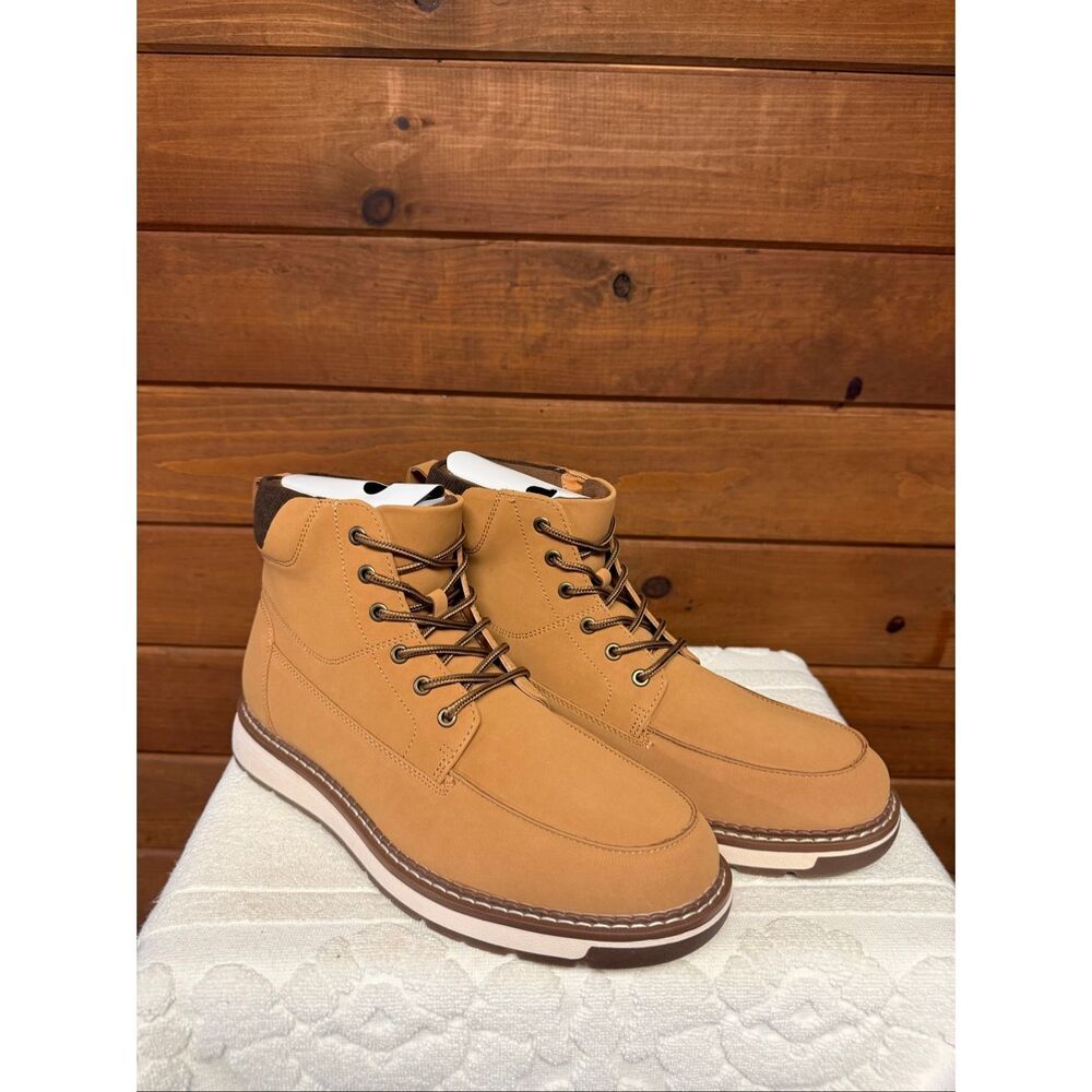 CLUB ROOM Felix Wheat Faux Suede Sz 10.5 NIB